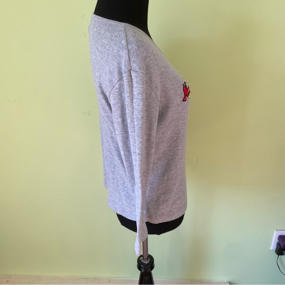 VINTAGE MICKEY & CO GRAY MICKEY MOUSE GRAPHIC L/S SHIRT SIZE MEDIUM - Picture 4 of 6